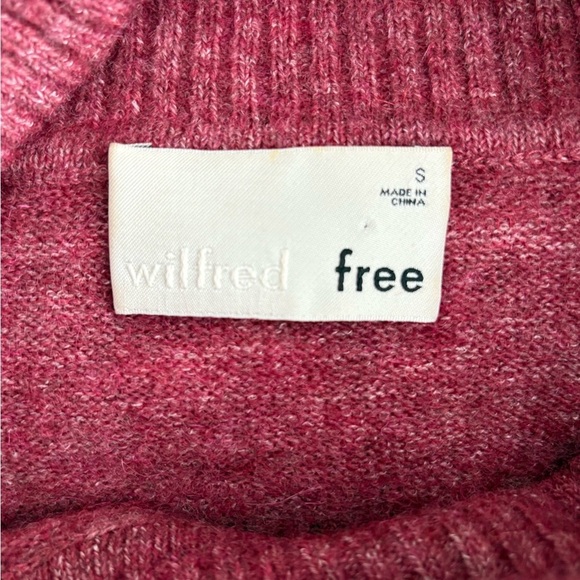 Wilfred Free Wool-Blend Cowl Neck Sweater – Small - Picture 3 of 4